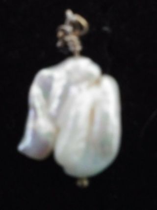 1 Rare Antique Natural Mississippi River Pearl Drop Uncultured Ready for jewelry 3