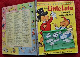 Rare Antique 1954 " Little Lulu & Her Magic Tricks " Little Golden Book