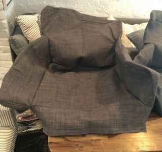 1 Ikea Nils Dark Gray Skiftebo Armchair Slipcover Rare Hard To Find
