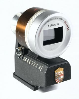 Linhof Universal Viewer 90 - 360mm 4x5 And 6x9 Format Rare