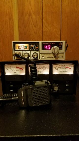 And Rare General Electric Cb Radio Model 3 - 5813b