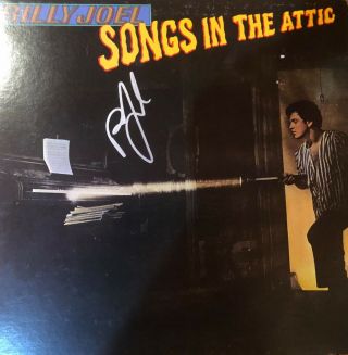 Billy Joel Songs In The Attic Signed Autographed Album Cover Jsa Piano Man Rare