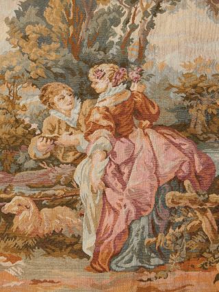 Vintage French Romantic Scene Tapestry Wall Hanging 77x88cm T123 3