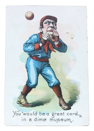 Extremely Rare - Victorian Baseball Trade Card - 1880 
