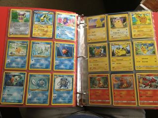 Binder Full Of Pokemon Cards Old School,  Pikachu,  RARES,  Full Art,  MORE 3
