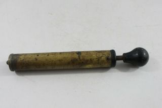 Vintage Brass Coleman Lantern Lamp Wood Handle Hand Air Pump Tool Part - A5