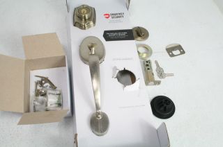 See Notes Kwikset 96870 - 098 Belleview Single Cylinder Handleset W Smartkey Brass