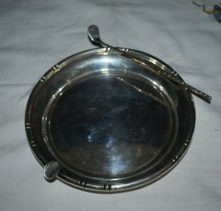 Rare Solid Sterling Silver Bowl With Sterling Golf Club Attached – Ashtray
