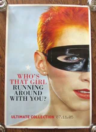 Very Rare Eurythmics Annie Lennox 2005 Large Vintage Promo Poster Whos That Girl