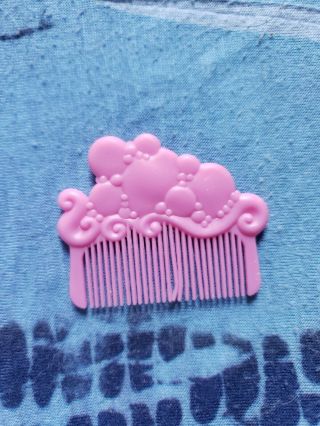 Vintage Sea Wees Comb Accessory Pink Bubbles Cute