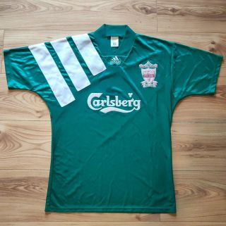 Rare Vintage Liverpool 1992/93 Centenary Away Football Shirt - M (38 - 40)