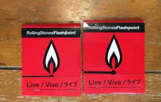 2 Rare The Rolling Stones Flashpoint Promo - Only Oversized Match Books