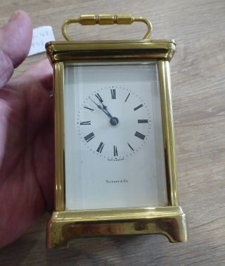 Quality Vintage Tiffany & Co Quartz Carriage Clock