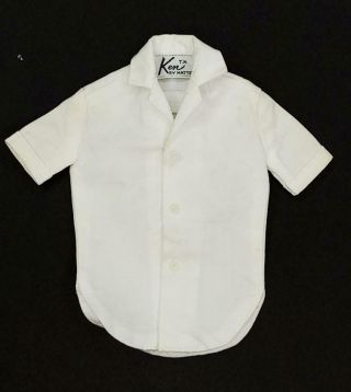 Vintage Mattel Ken Victory Dance 1411 Short Sleeve White Shirt