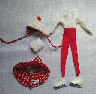 Vintage Barbie Skipper Skating Fun 1908 Complete Outfit W/hat Muff & Ice Skates