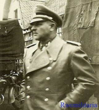 Rare German Elite Waffen General Sepp Dietrich W/ Knights Cross Worn