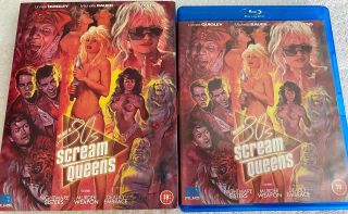 80s Scream Queens Two - Disc Blu - Ray 88 Films Uk Region B W/ Rare Slipcover Linnea