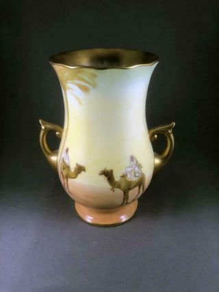 Very Rare Royal Doulton Harry Allen Desert Scenes Vase - Perfect