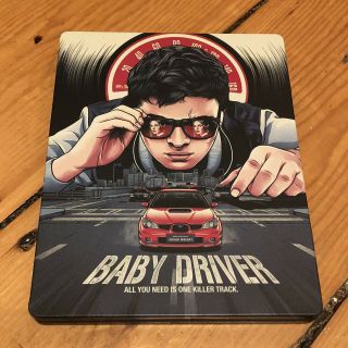Baby Driver (steelbook) Blu - Ray Ansel Elgort Best Buy Exclusive Rare Oop Oos