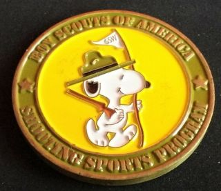 Rare Bsa Boy Scouts Of American Shooting Program Nra Rifle Camp Challenge Coin