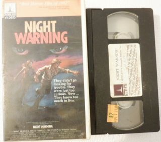 Night Warning: 1982 Best Horror Film Rare Cult; Mystery Vhs Tape Rental