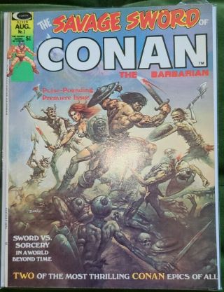 Marvel Comics Savage Sword Of Conan 1 Nm 9.  4 Rare In High - Grade