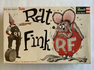 Vintage Revell Rat Fink Ed Big Daddy Roth Model Kit 1963 Rare