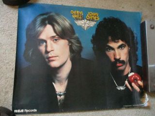 Rare Vintage Daryl Hall & John Oates 1976 Rca Records Promo Poster Music Usa
