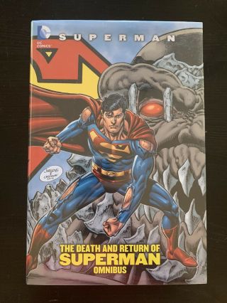 The Death And Return Of Superman Omnibus Hardcover Hc Dc Nm Oop Rare Jurgens