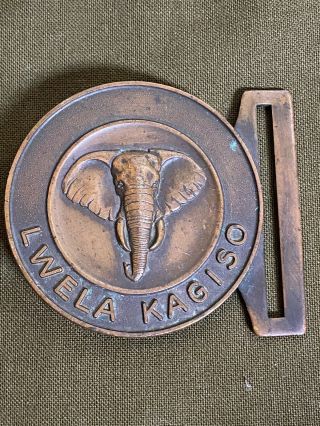 Extremely Rare 15 South African Army Infantry Bn.  Stable Belt Buckle Sadf Venda