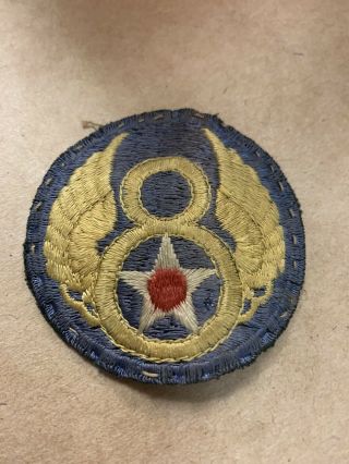 Rare Wwii 8th Air Force Patch Ww2 England Made Army Air Corps Aaf