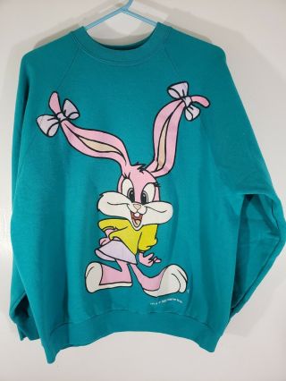 Rare Vintage Looney Tunes Tiny Toons Sweater Size Large Freeze 2361