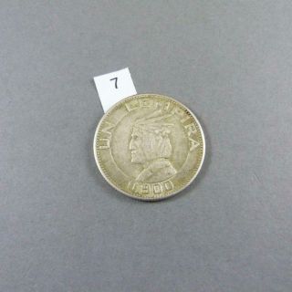 1937 Republica Honduras Un Lempira 0.  900 Silver Coin Rare 7