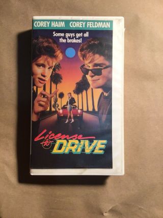 License To Drive / Rare Vhs Vintage / 80 