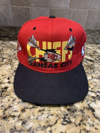 Rare Vintage Kansas City Chiefs Snapback Hat Cap