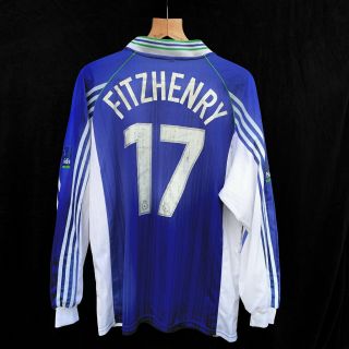 Fitzhenry 17 Match Worn Wigan Athletic Home Football Shirt Adidas Vintage Rare