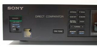 Sony St - S555ES Audio Current Transfer FM Stereo Tuner Direct Comparator Rare 2