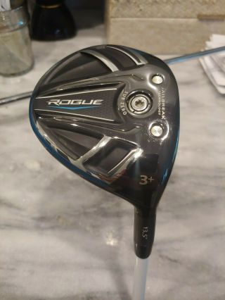 Rare Tour Issue Callaway Rogue Fairway Wood 13.  5 Tour Issue Shaft