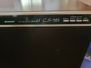 Rare Pioneer CS - 703 Speakers Pair Vintage Hi Fi 3
