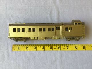 Rare Vintage Brass Train Car 9” Long Passenger Train Car Og Ho Scale Train Rail