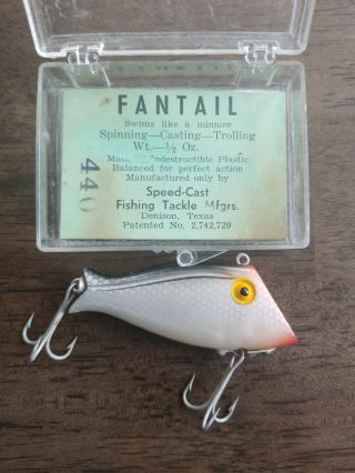 Rare Vintage Speed Cast Fantail W Case Texas Pico Purch Type Highly Collectible