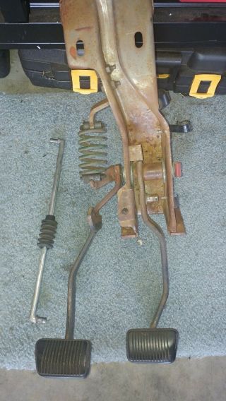 1970 1971 Ford Torino Ranchero Clutch And Brake Pedal Assembly With Rod,  Rare