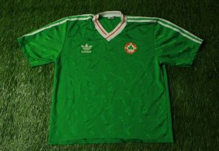 Ireland National Team 1990 - 1992 Rare Football Shirt Jersey Home Adidas
