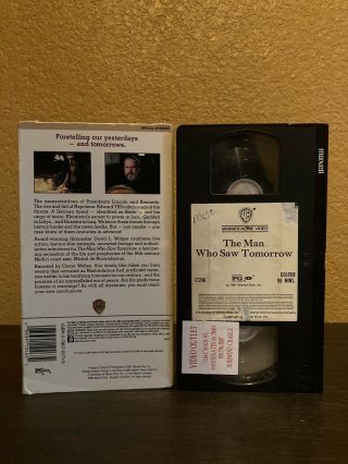 The Man Who Saw Tomorrow vhs RARE Documentary Hosted By Orson Welles 3