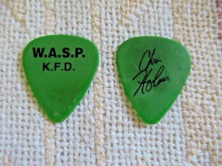 Wasp W.  A.  S.  P.  K.  F.  D.  Chris Holmes 97 Kfd Signature Guitar Pick Ultra Rare Htf