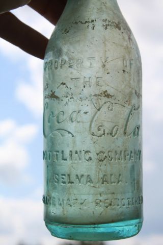 Straight Side Coca Cola Bottle Selma Alabama Ala Al Mid Script 1402 Rare