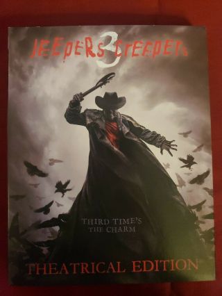 Jeepers Creepers 3 Bluray W/ Very Rare Oop Slipcover Like