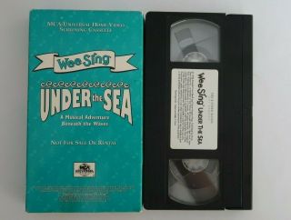 Rare Wee Sing Demo / Screener VHS Tapes - Under the Sea,  WeeSingdom READ INFO 3