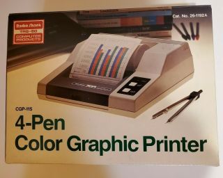 Radio Shack CGP - 115 4 - Pen Color Graphic Printer for TRS - 80 26 - 1192A RARE - NIB 2