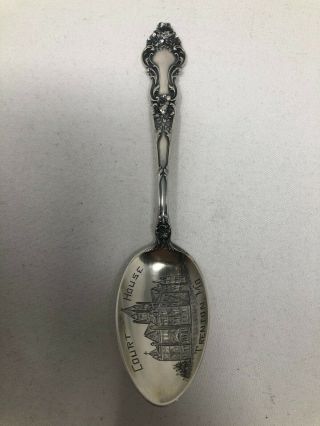 Watson Sterling Silver Souvenir Spoon Court House Trenton Missouri
